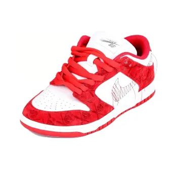 THE SHOE SURGEON x Nike Slip-Resistant Low-Top Casual Shoes Men's Red White
