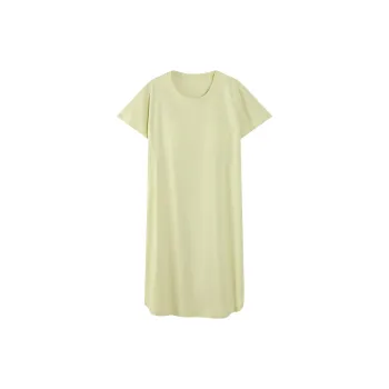 The Story Of The Flower Season Nightgown Women's Light Yellow Green