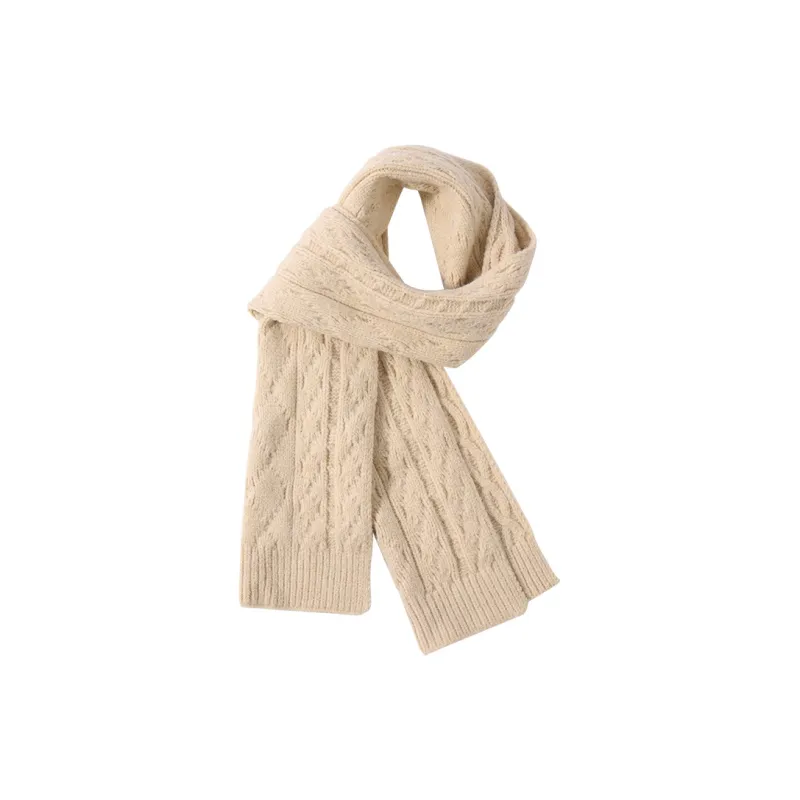 CAMEL Knit Scarves Unisex-2