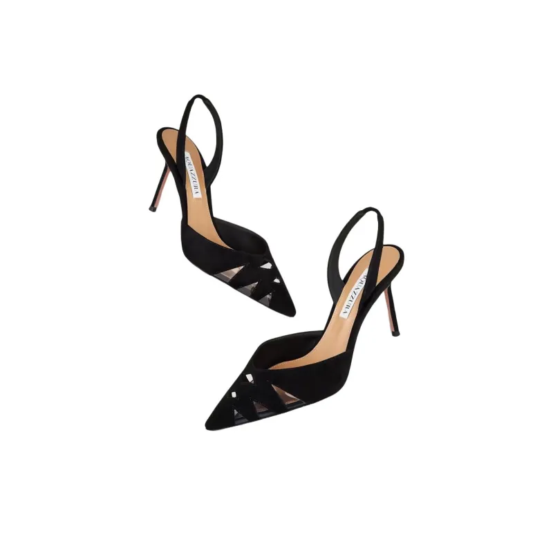 AQUAZZURA Peek Slim Heel High Heels 8.5cm Women's Black-3