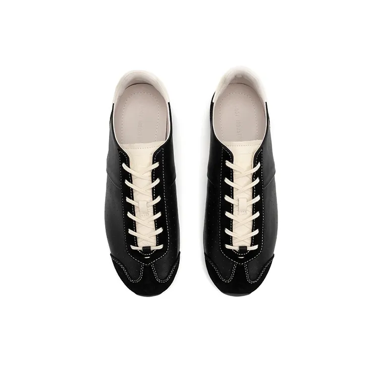 FOOT INDUSTRY Foot Industry Low-Top German Army Trainers Unisex Black/Antique White-3