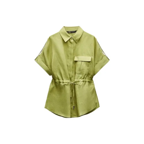 ZARA Shirts Women's Green