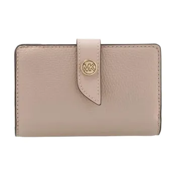 MICHAEL KORS Calfskin Wallet Medium Size Women's Nude Pink