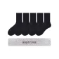5 Pack (Crew Black 5)[Footback Mesh]