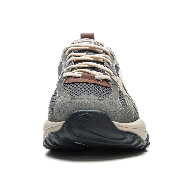 LiNing Churui V2 Wear-Resistant Slip-Resistant Low-Top Casual Shoes Men's Black Gray Green-4