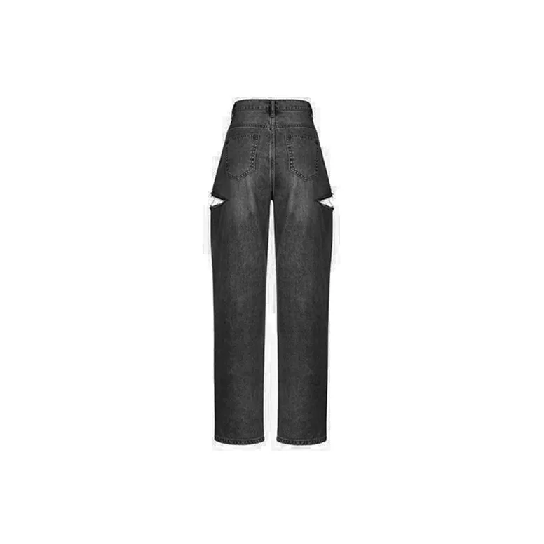 Three Quarters Jeans Women's Black-1