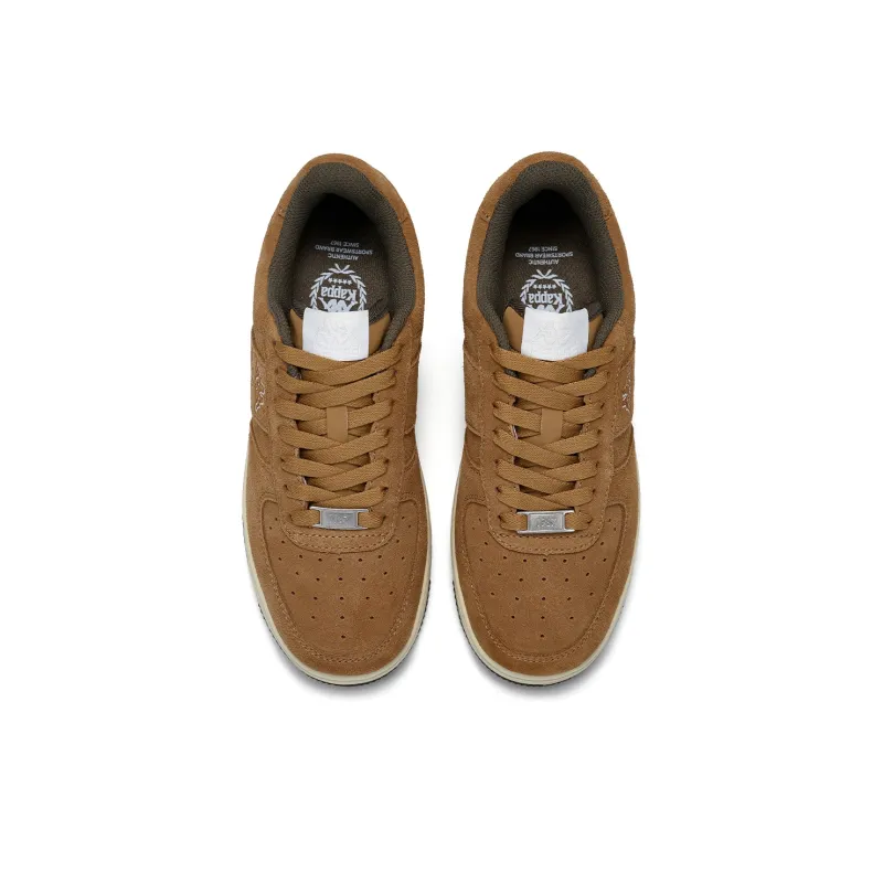 Kappa Back to Back Anti Slip Wear Resistant Low Top Skateboard Shoes Unisex Chestnut Brown-3