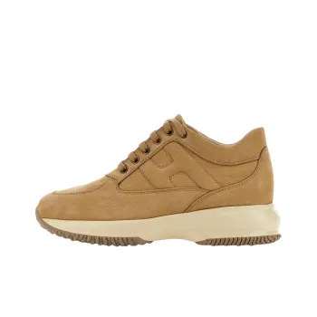 HOGAN Interactive Low Top Casual Shoes 5.5cm Women's Light Umber