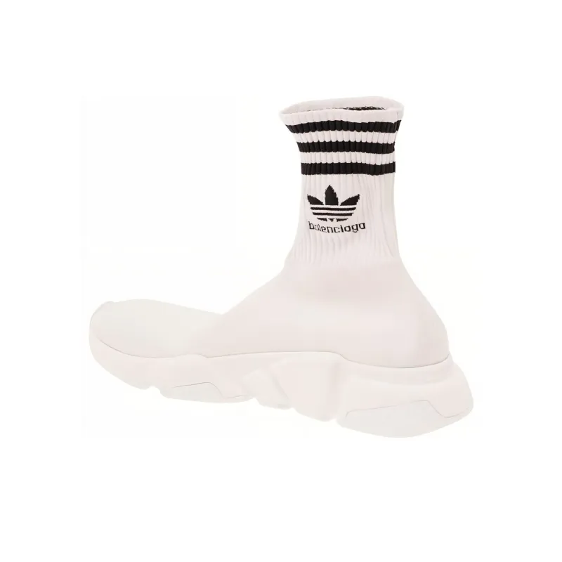 Balenciaga X Adidas Logo Embroidered Sock Sneakers-4