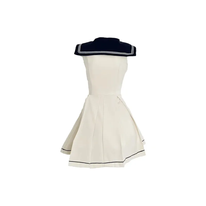 JOSR Sleeveless Dress Women's White-1