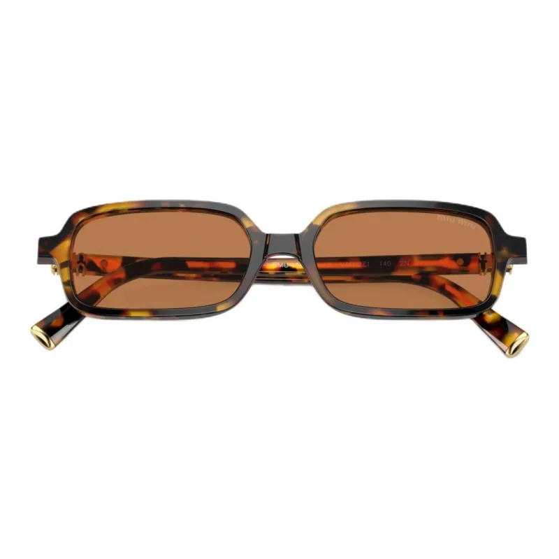 MIU MIU Tortoiseshell effect Rectangle frame Sunglasses-2