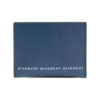 GIVENCHY Polyester With Polyurethane Card Holder Men's Blue