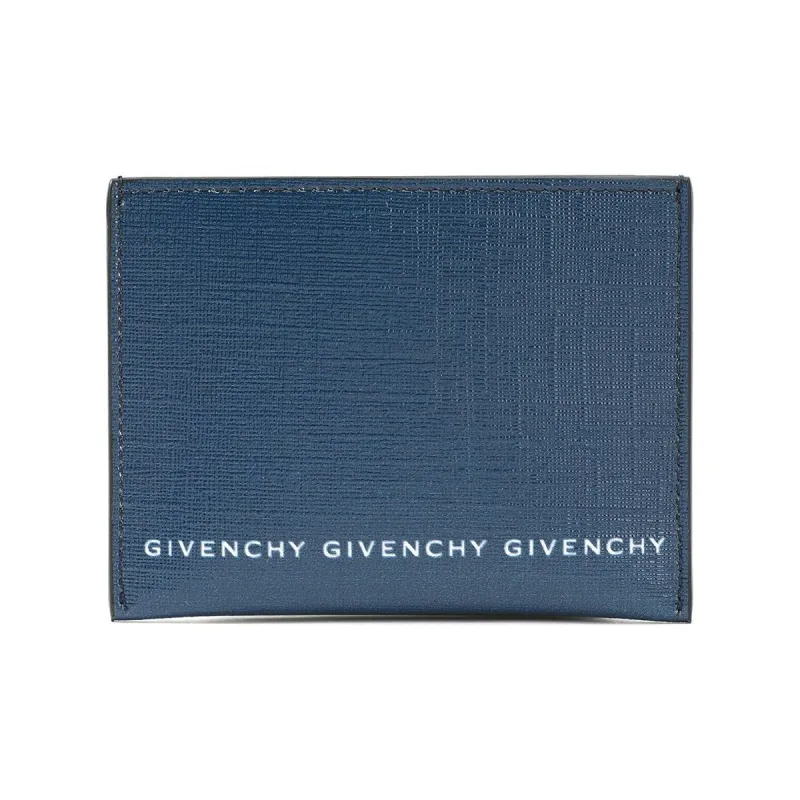 GIVENCHY Polyester With Polyurethane Card Holder Men's Blue-0
