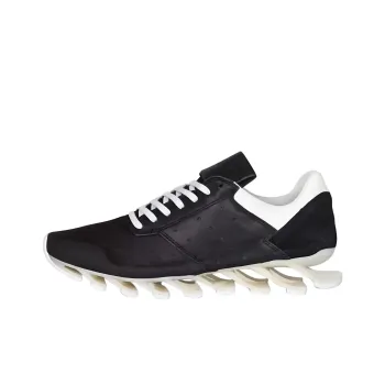 Adidas Springblade Cushioning, Wear Resistant Low Top Running Shoes Unisex Black White