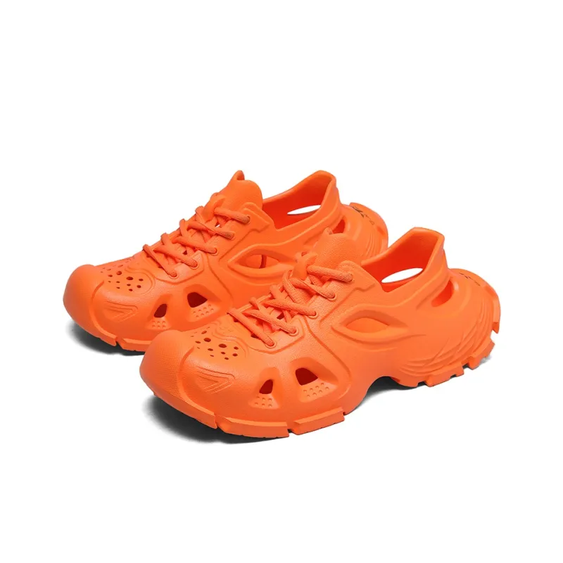 G.N.SHIJIA Clogs Unisex Orange Red-2