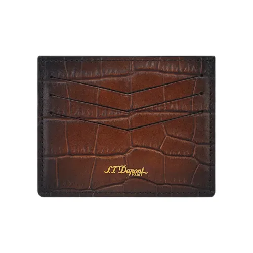 S. T.DUPONT Calfskin Card Holder Men's Brown