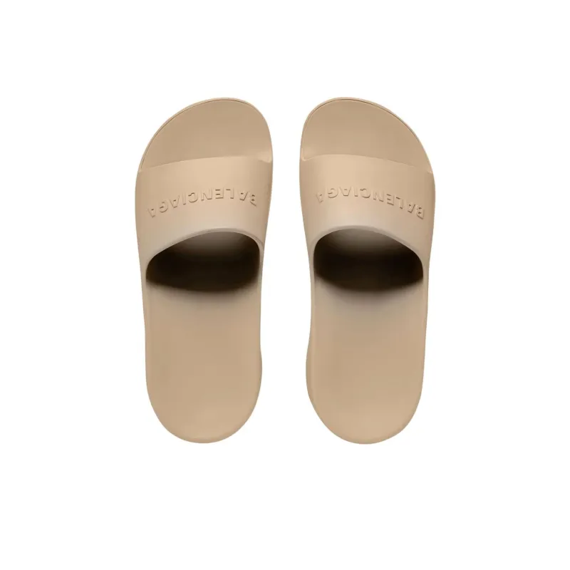 Balenciaga Logo-embossed Platform-wedge Slides-4