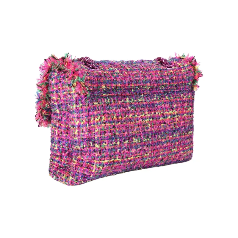 Kurt Geiger London Tweed Crossbody Bag Shoulder Bag Large Size Women's Rose Red-2
