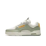 Glazed green/ivory white