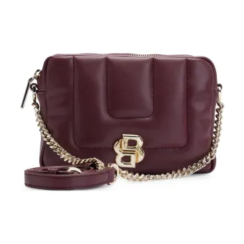 HUGO BOSS Polyester Shoulder Bag Crossbody Bag Women's Deep Red