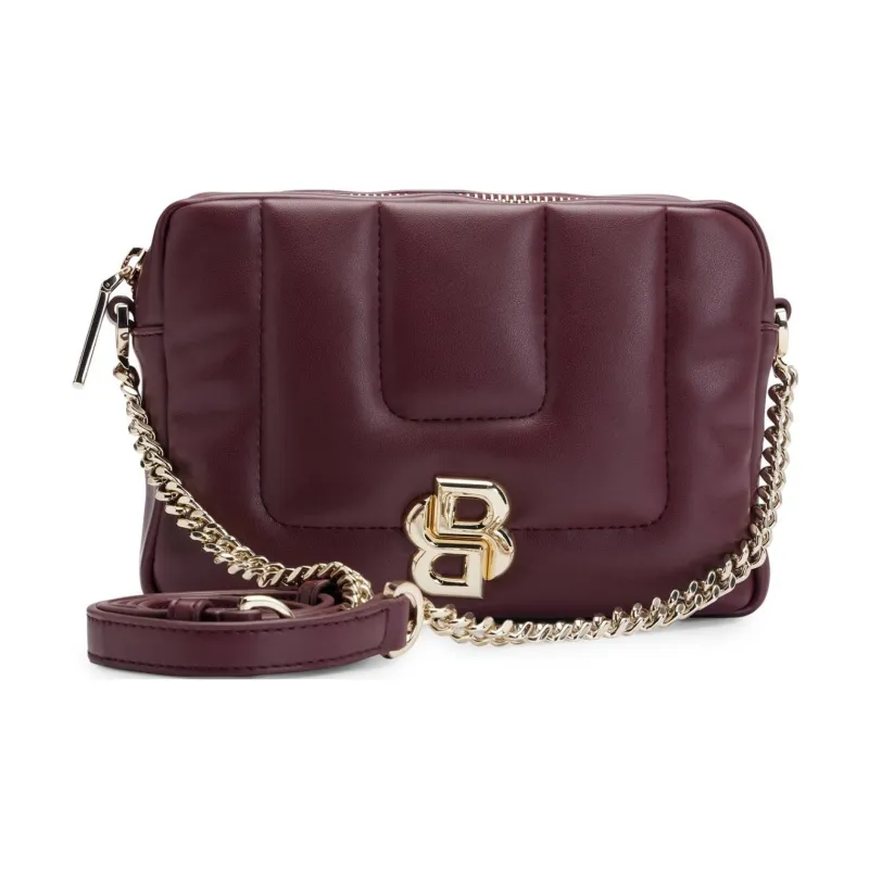 HUGO BOSS Polyester Shoulder Bag Crossbody Bag Women's Deep Red-0