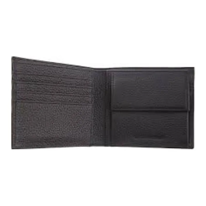 EMPORIO ARMANI Cow Leather Coin Purse Men's Black-5