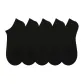 5-Pack No-Show Socks Black 5