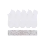 5-Pack No-Show Socks White 5[Foot Back Mesh]