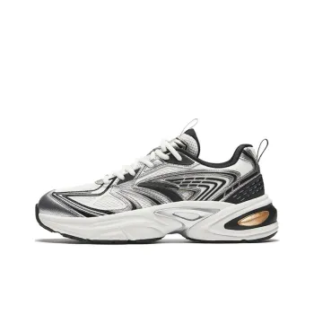 Anta Life Collection Anti Slip Wear Resistant Low Top Casual Shoes Men's White Silver Black