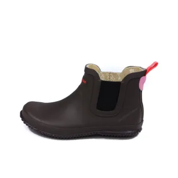 MoonStar Water-Resistant Rain Boots Women's Dark Coffee