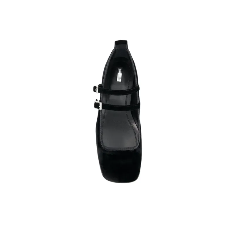 NODALETO Bulla Rina Casual Single Shoes Women's Black-3