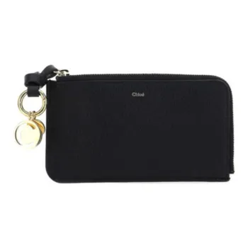 Chloe Calfskin Coin Purse Women's Black