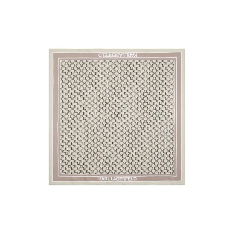 KARL LAGERFELD / Karl Lagerfeld Jeans Monogram print Silk Scarf-0