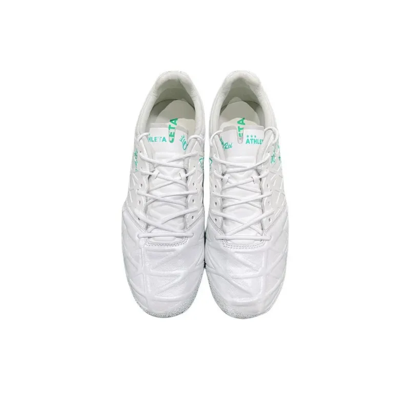 ATHLETA MG Rubber Short Studs Cushioning Wear Resistant Soccer Shoes Men's White Green-1