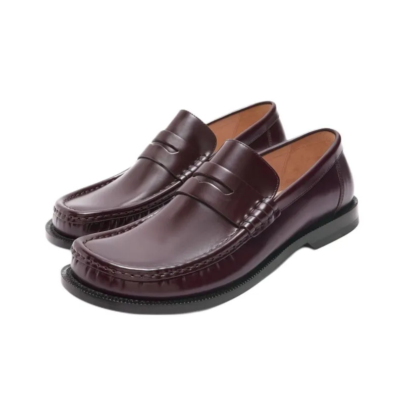 LOEWE Campo Loafers Women's Burgundy-2