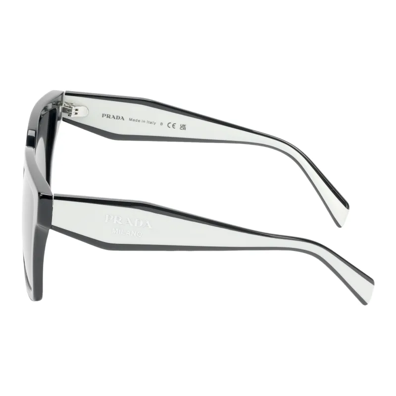 PRADA Irregular Shape Sunglasses Women's Black-2