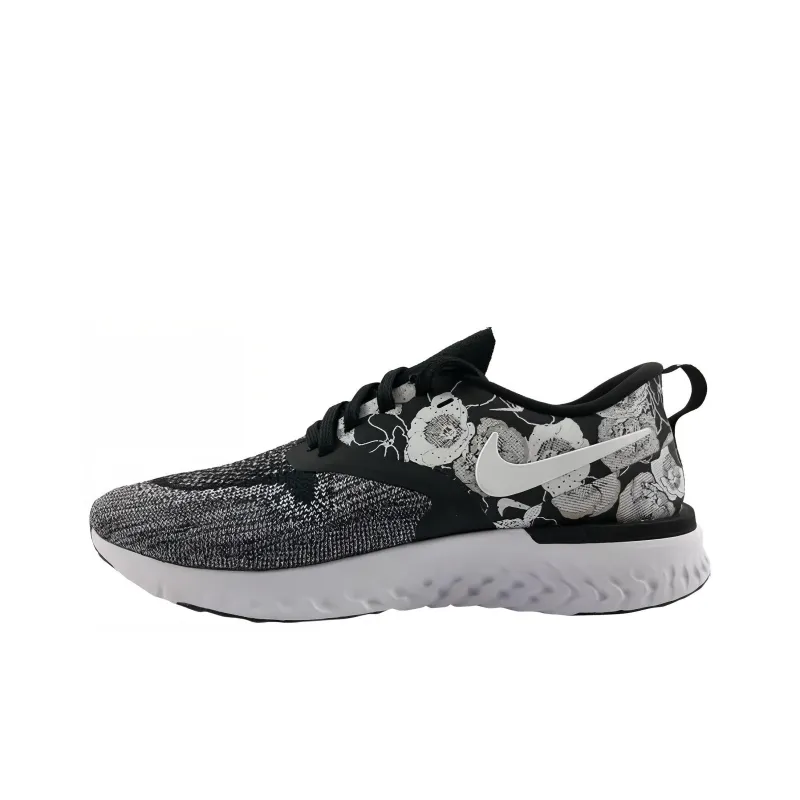 Nike Odyssey React 2 Flyknit Floral Black White Women's-0