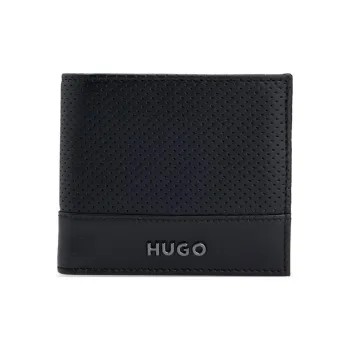 HUGO BOSS Leather Wallet Men's Black
