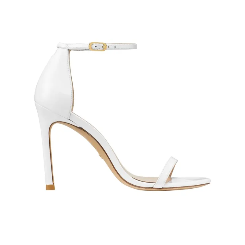 Stuart Weitzman/SW Nudistsong Strap Sandals 10.5cm Women's White-1