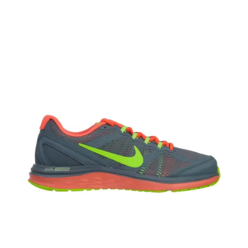Nike Dual Fusion Run 3 Msl Blue Graphite Flash Lime Ht Lv Women's-1