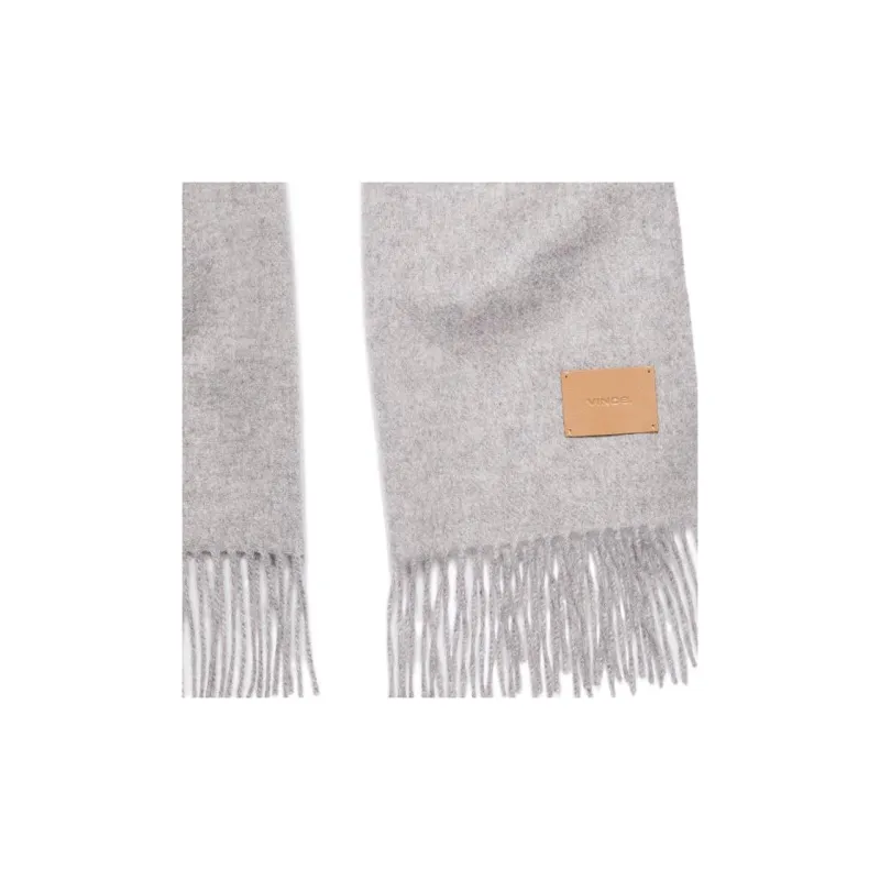 VINCE Cashmere Knit Scarves Women's Gray-1
