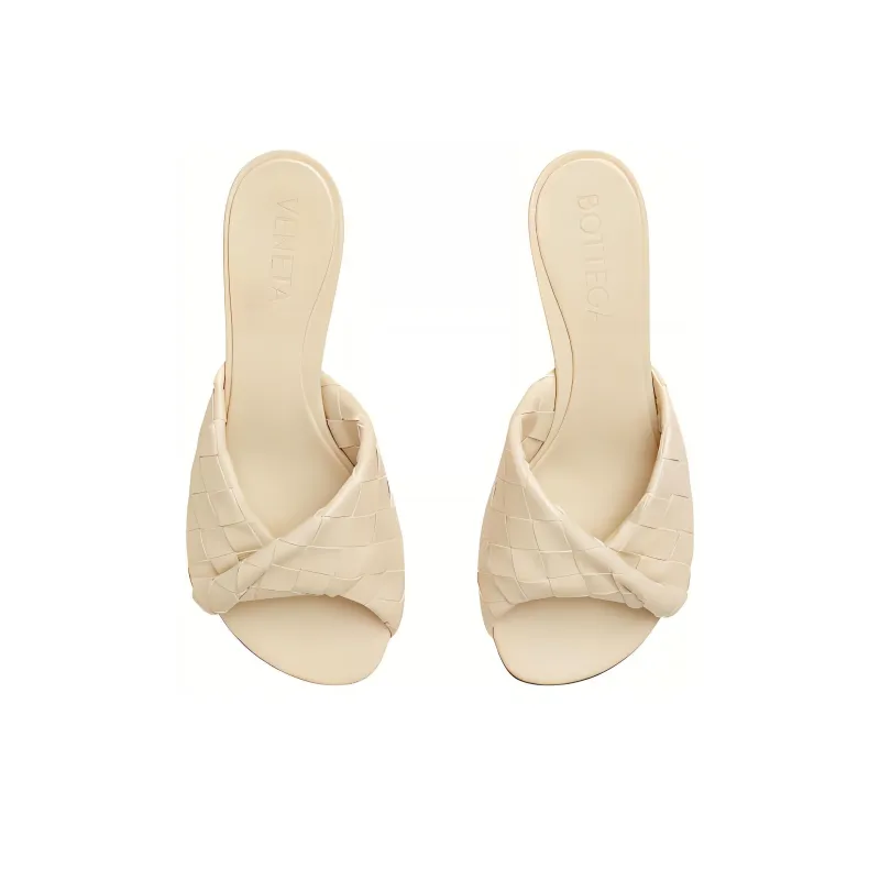 Bottega Veneta Blink Slide Slippers Women's Beige-3