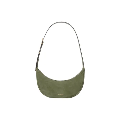 MICHAEL KORS Split Cow Leather Handbag, Shoulder Bag Women's Olive Green