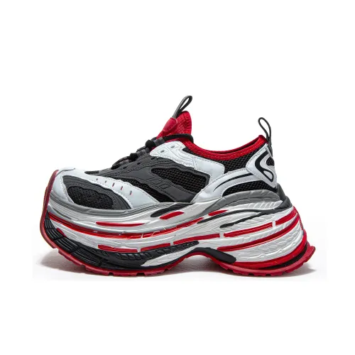 CAIHEE Anti Slip And Wear Resistant Height Increasing Low Top Chunky Sneakers Unisex