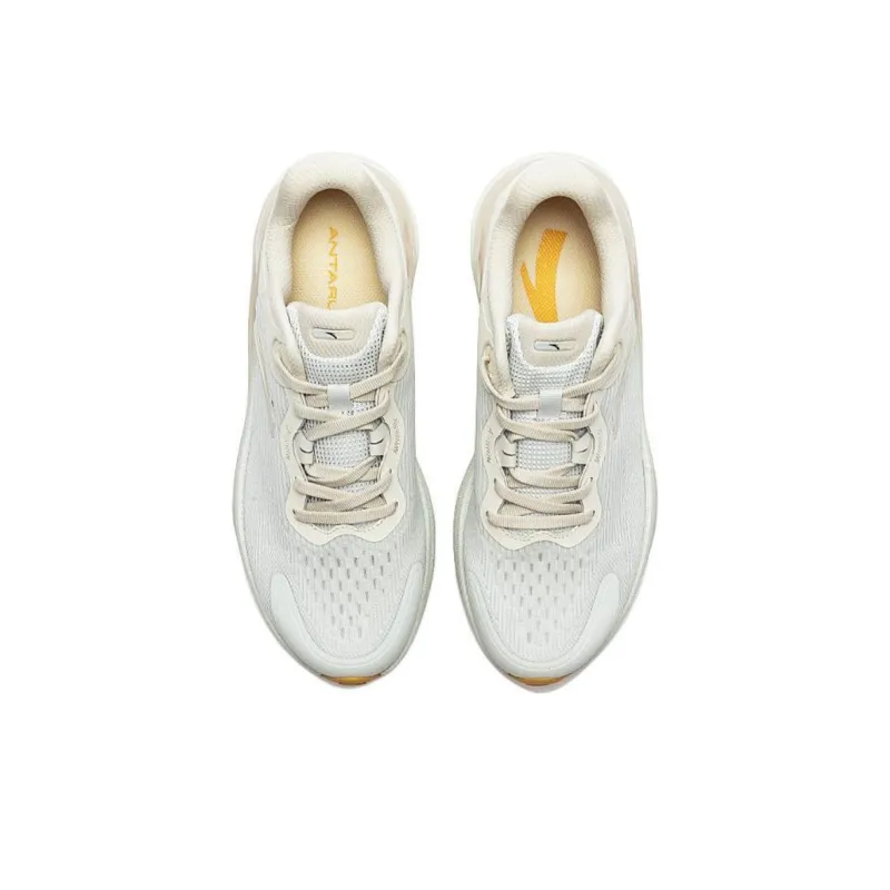 CHAOJIANTA Cushioning Slip Resistant Low Top Running Shoes Women's Gray Beige-2