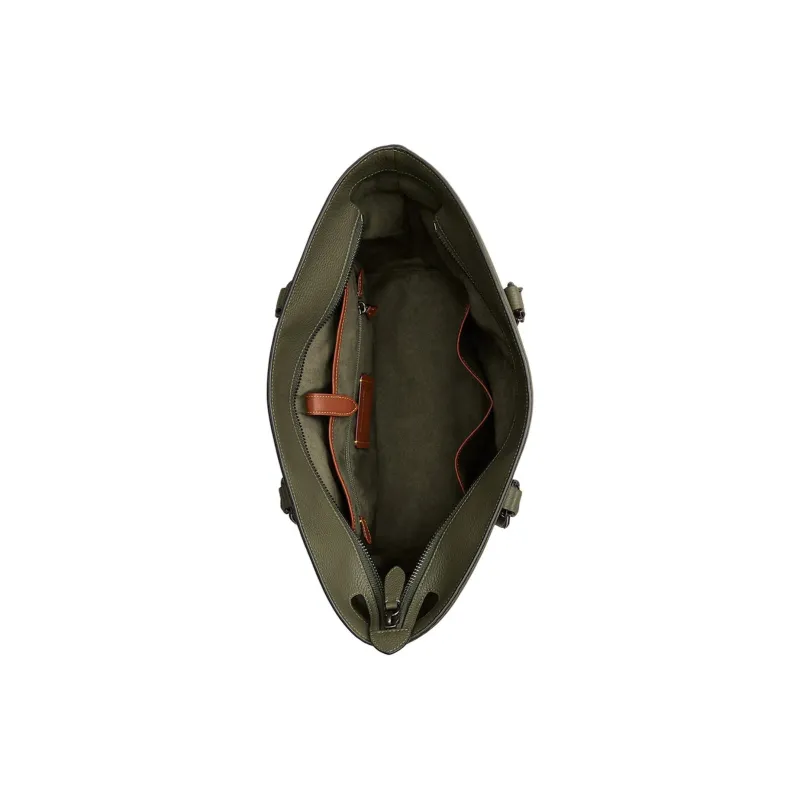 COACH Gotham Leather Tote Bag, Shopping Bag, Shoulder Bag, Handbag Tubas Women's Army Green-3