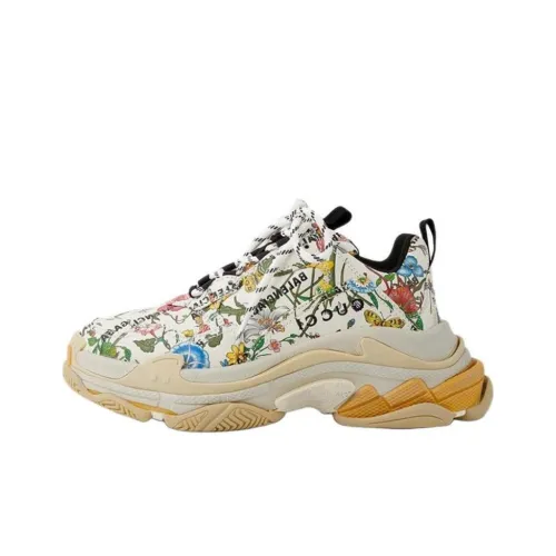 Gucci X Balenciaga The Hacker Project Triple S Flora Print