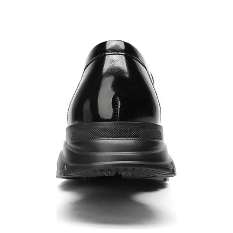 CROWN Loafers Men's Black One Yard Larger-3