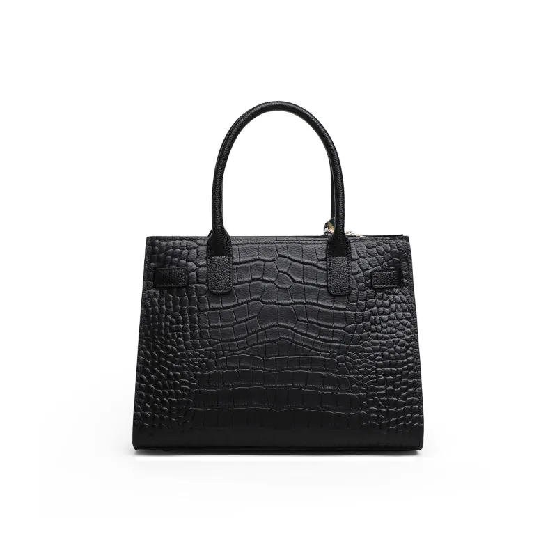C°BANNER Cow Leather With Synthetic Leather One Shoulder Crossbody Portable Mom Bag Regular Women's Black-5