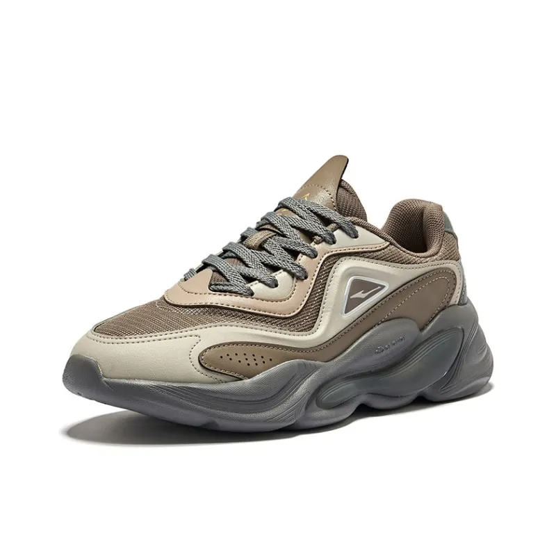 Erke Realm 2 Durable Breathable Low-Top Casual Shoes Men's Charcoal Gray Iron Man Gray-2